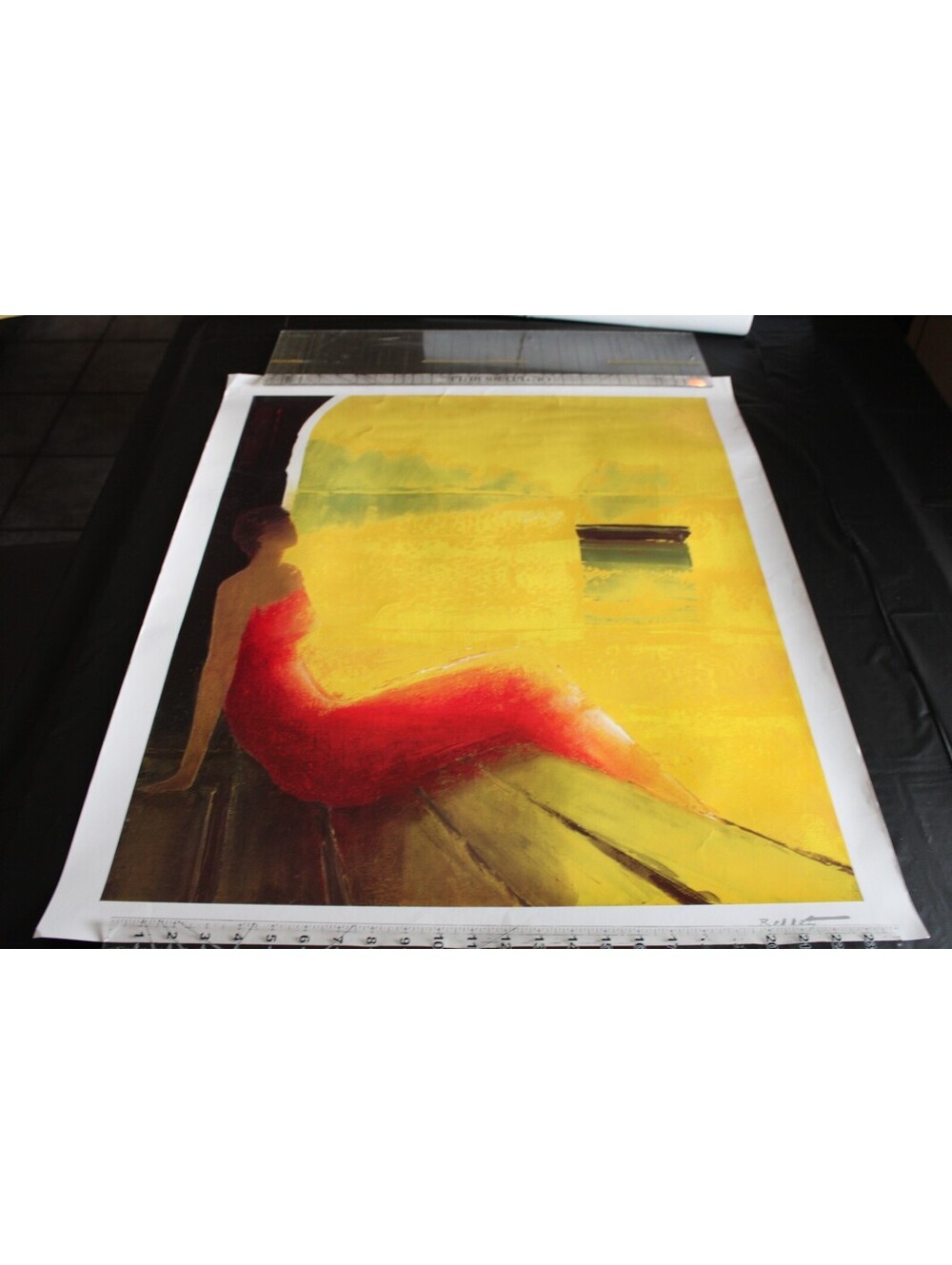 HTF Emile Bellet France (D. 2022) "Dor et de Reve" 27x32 Unframed Seriolitho
